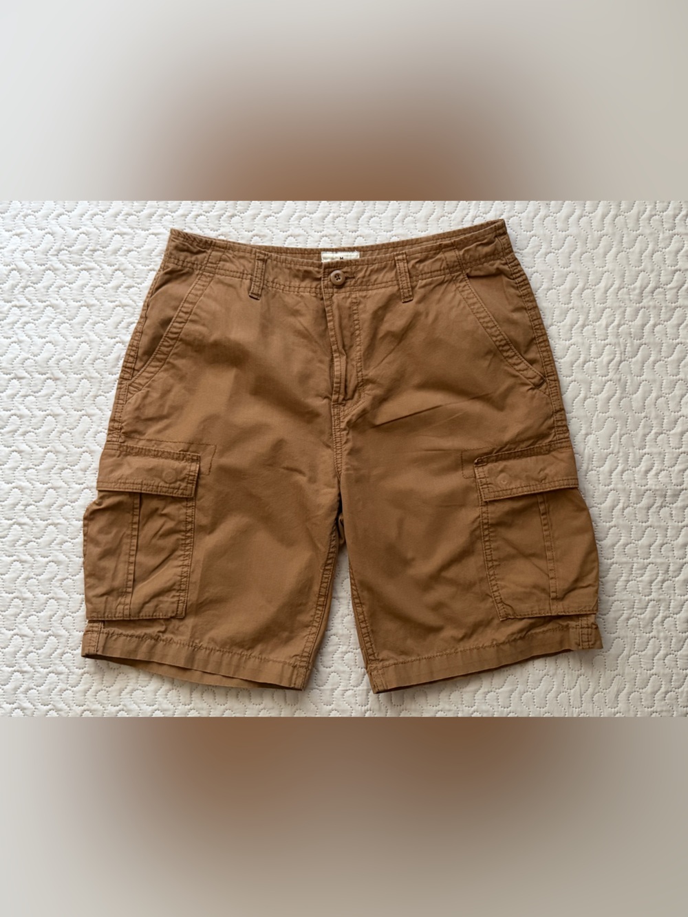Mutual Weave Men's Cargo Shorts Size 32 “9 Tan/Brown 100% Cotton